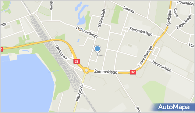Wolsztyn, Zakątek, mapa Wolsztyn