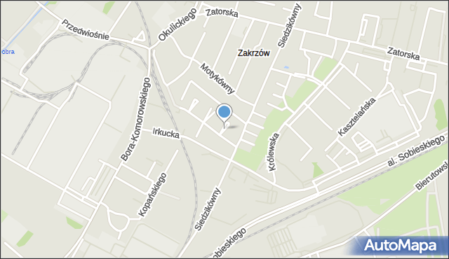 Wrocław, Zagrzebska, mapa Wrocławia