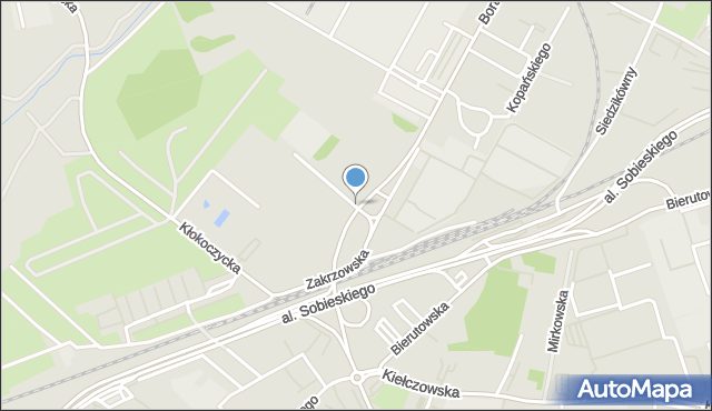 Wrocław, Zakrzowska, mapa Wrocławia