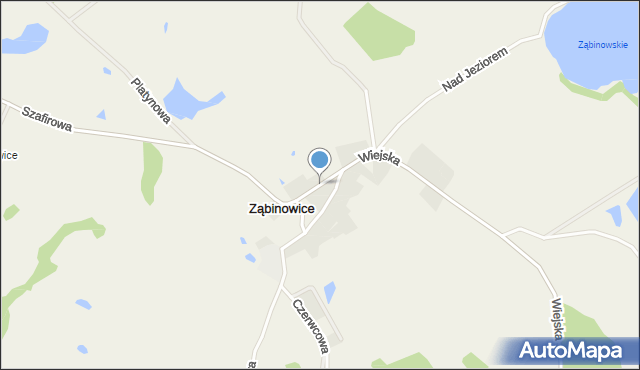 Ząbinowice, Ząbinowice, mapa Ząbinowice