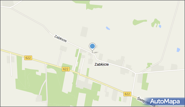 Zabłocie gmina Serock, Zabłocie, mapa Zabłocie gmina Serock