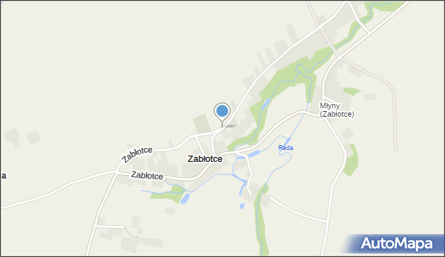 Zabłotce gmina Radymno, Zabłotce, mapa Zabłotce gmina Radymno