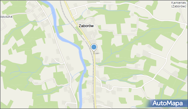 Zaborów gmina Czudec, Zaborów, mapa Zaborów gmina Czudec