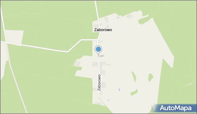 Zaborowo gmina Jutrosin, Zaborowo, mapa Zaborowo gmina Jutrosin