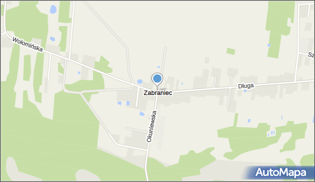 Zabraniec, Zabraniec, mapa Zabraniec