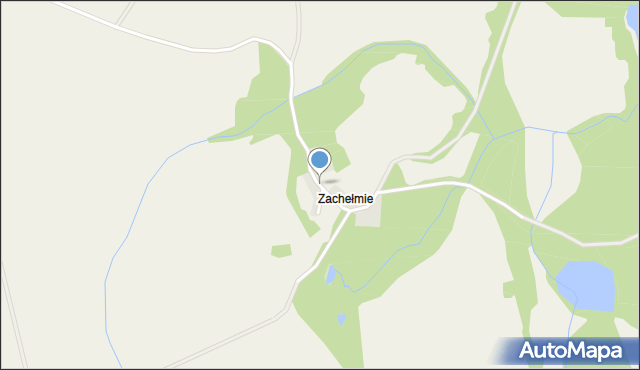 Zachełmie gmina Łobez, Zachełmie, mapa Zachełmie gmina Łobez