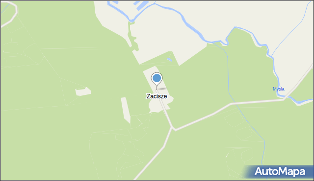 Zacisze gmina Lubiszyn, Zacisze, mapa Zacisze gmina Lubiszyn