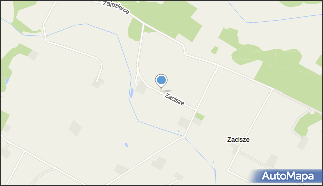 Zacisze gmina Zabłudów, Zacisze, mapa Zacisze gmina Zabłudów
