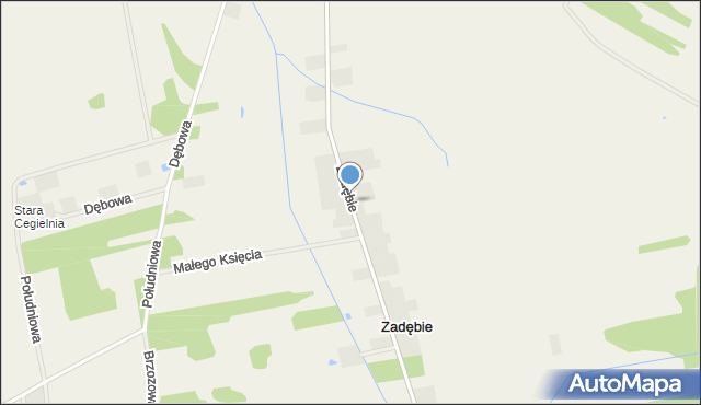 Zadębie gmina Prażmów, Zadębie, mapa Zadębie gmina Prażmów
