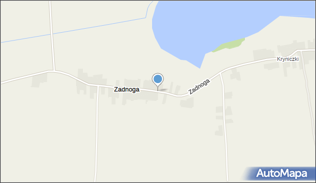 Zadnoga, Zadnoga, mapa Zadnoga