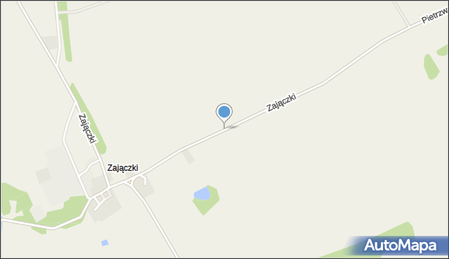 Zajączki gmina Ostróda, Zajączki, mapa Zajączki gmina Ostróda