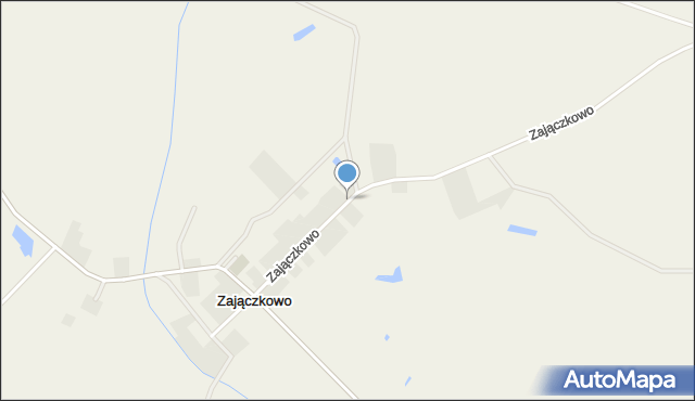 Zajączkowo gmina Chełmża, Zajączkowo, mapa Zajączkowo gmina Chełmża