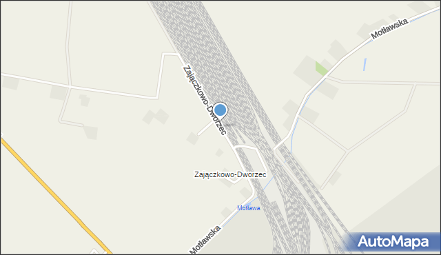 Zajączkowo gmina Tczew, Zajączkowo-Dworzec, mapa Zajączkowo gmina Tczew