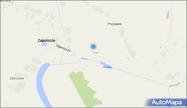 Zajeziorze gmina Samborzec, Zajeziorze, mapa Zajeziorze gmina Samborzec