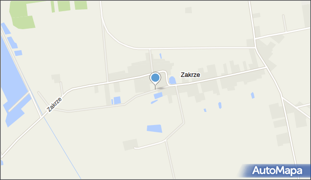 Zakrze gmina Łosice, Zakrze, mapa Zakrze gmina Łosice