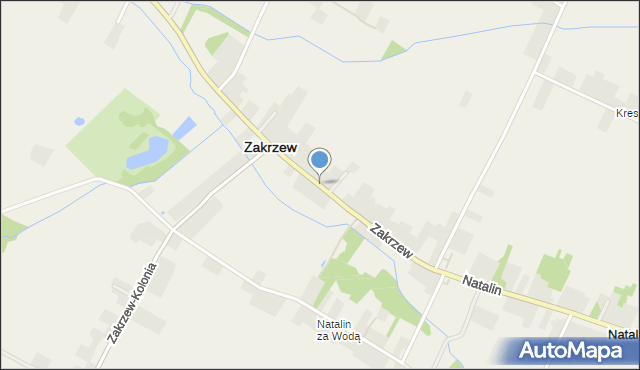 Zakrzew powiat radomski, Zakrzew, mapa Zakrzew powiat radomski