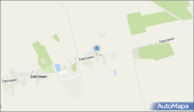 Zakrzewo gmina Siedlec, Zakrzewo, mapa Zakrzewo gmina Siedlec