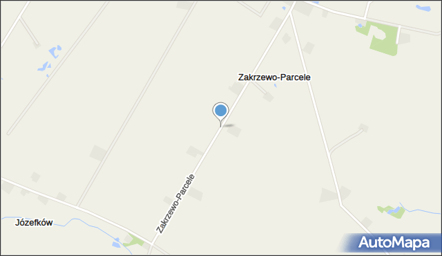 Zakrzewo-Parcele, Zakrzewo-Parcele, mapa Zakrzewo-Parcele