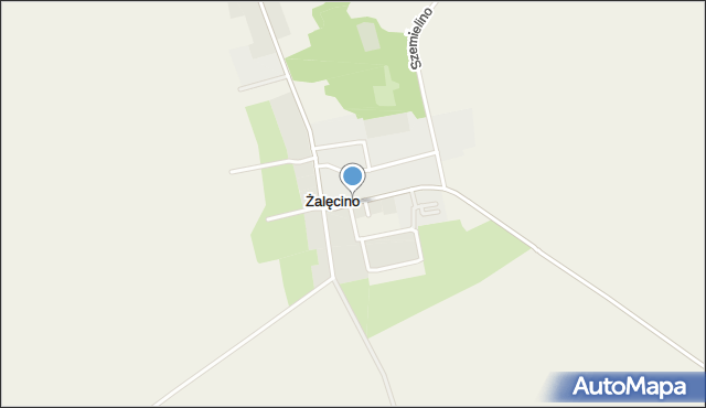 Żalęcino, Żalęcino, mapa Żalęcino