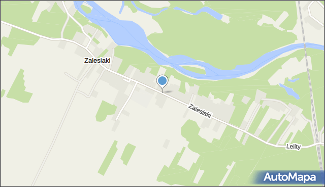 Zalesiaki, Zalesiaki, mapa Zalesiaki