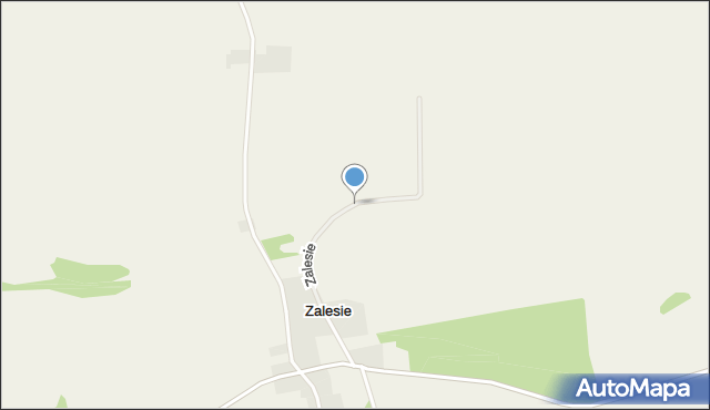 Zalesie gmina Lidzbark, Zalesie, mapa Zalesie gmina Lidzbark