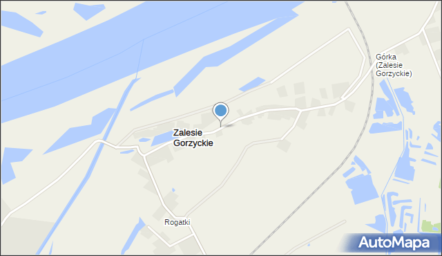 Zalesie Gorzyckie, Zalesie Gorzyckie, mapa Zalesie Gorzyckie