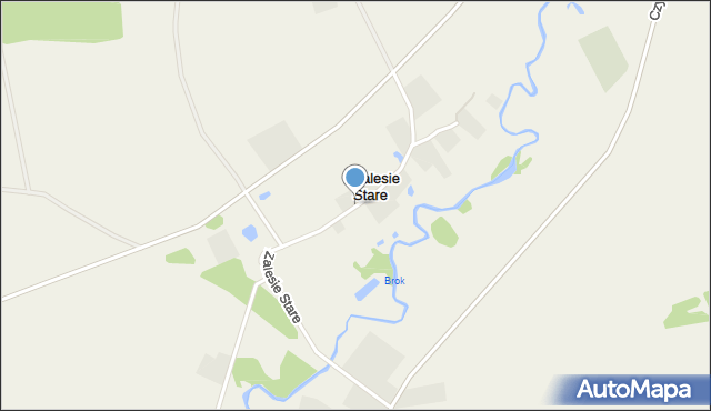Zalesie Stare, Zalesie Stare, mapa Zalesie Stare