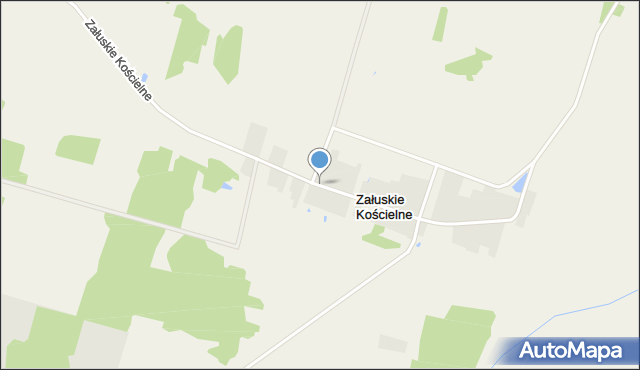 Załuskie Kościelne, Załuskie Kościelne, mapa Załuskie Kościelne