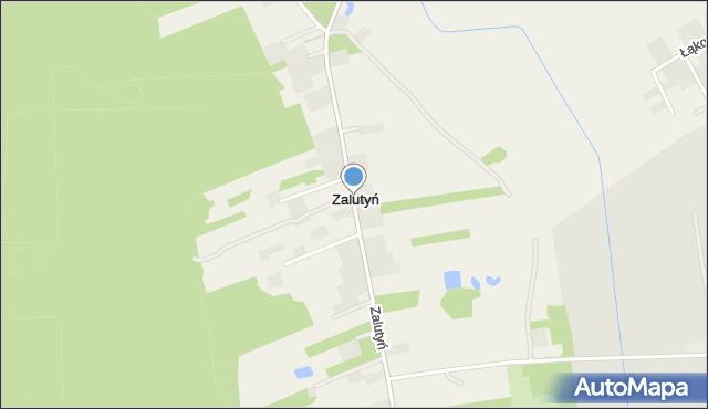 Zalutyń, Zalutyń, mapa Zalutyń