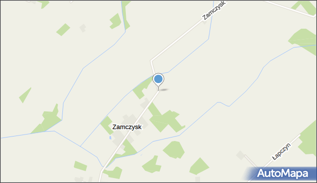 Zamczysk gmina Czarna Białostocka, Zamczysk, mapa Zamczysk gmina Czarna Białostocka