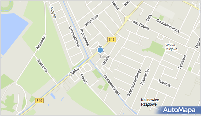 Zamość, Zamknięta, mapa Zamościa