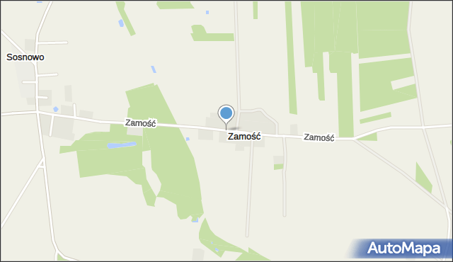 Zamość gmina Rogowo, Zamość, mapa Zamość gmina Rogowo