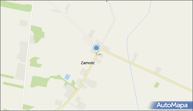Zamość gmina Sypniewo, Zamość, mapa Zamość gmina Sypniewo