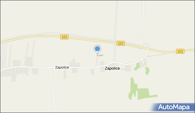 Zapolice gmina Trzebiatów, Zapolice, mapa Zapolice gmina Trzebiatów
