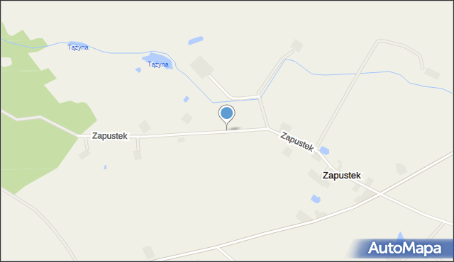 Zapustek, Zapustek, mapa Zapustek