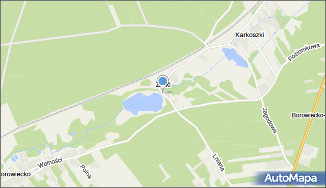 Żarki gmina Dobryszyce, Żarki, mapa Żarki gmina Dobryszyce