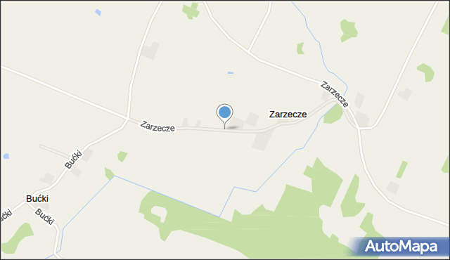 Zarzecze gmina Przerośl, Zarzecze, mapa Zarzecze gmina Przerośl