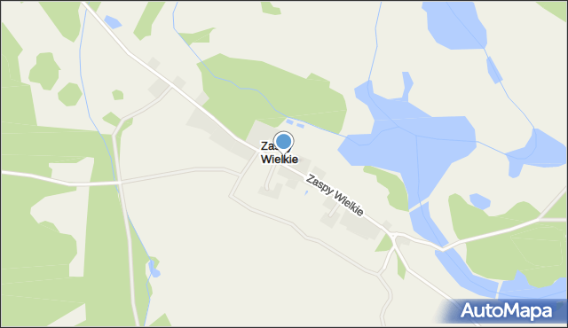 Zaspy Wielkie, Zaspy Wielkie, mapa Zaspy Wielkie