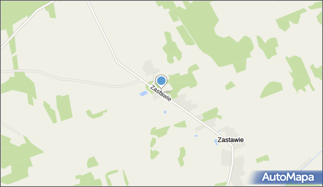 Zastawie gmina Kurów, Zastawie, mapa Zastawie gmina Kurów