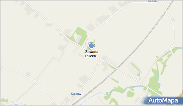 Zawada Pilicka, Zawada Pilicka, mapa Zawada Pilicka