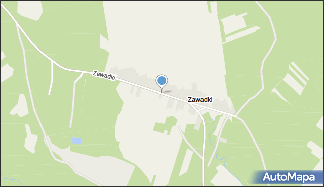 Zawadki gmina Susiec, Zawadki, mapa Zawadki gmina Susiec