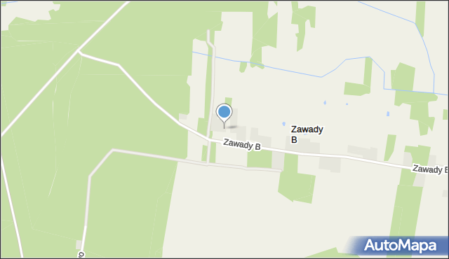 Zawady B, Zawady B, mapa Zawady B