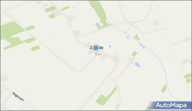 Zawady gmina Chynów, Zawady, mapa Zawady gmina Chynów