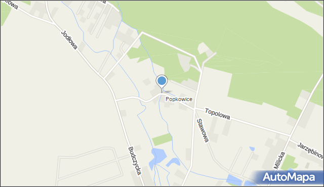 Zawonia powiat trzebnicki, Zacisze, mapa Zawonia powiat trzebnicki