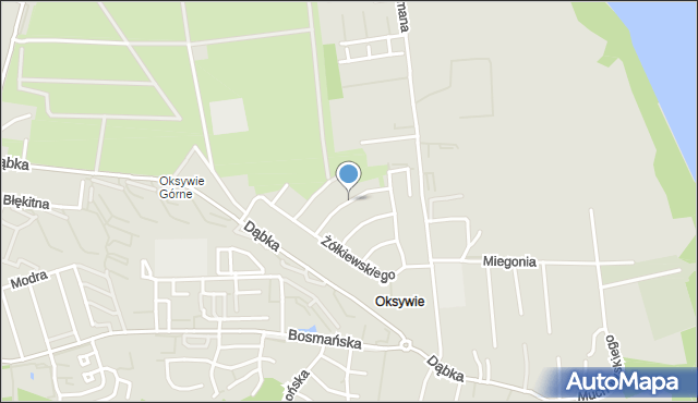 Gdynia, Zbrojna, mapa Gdyni