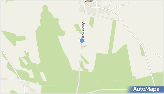 Zbaków Górny, Zbaków Górny, mapa Zbaków Górny