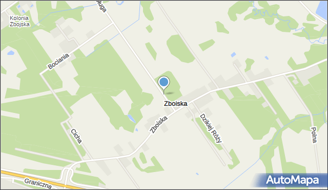 Zboiska gmina Radziejowice, Zboiska, mapa Zboiska gmina Radziejowice
