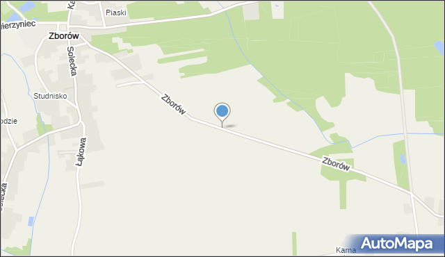 Zborów gmina Solec-Zdrój, Zborów, mapa Zborów gmina Solec-Zdrój