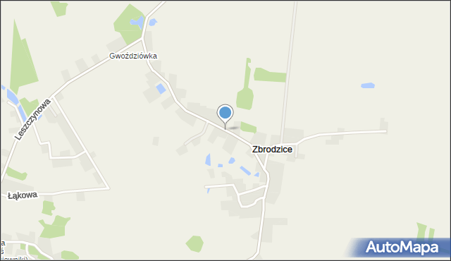 Zbrodzice, Zbrodzice, mapa Zbrodzice