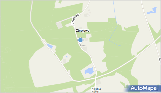 Zbrojewo, Zbrojewo, mapa Zbrojewo